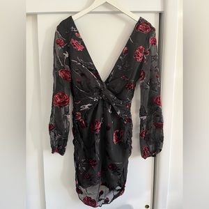 Majorelle Ava Deep V Dress